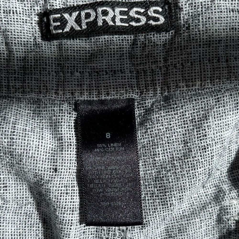 Express Button Up Shorts- sz8 - Picture 3 of 4